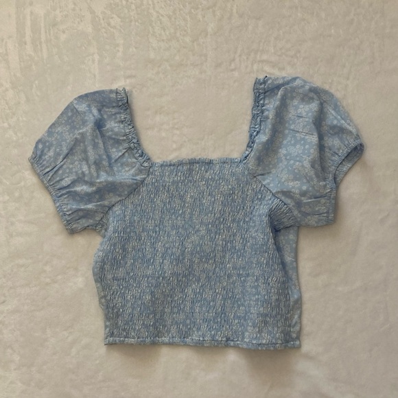 Vanilla star size medium blue and white top - Picture 2 of 3